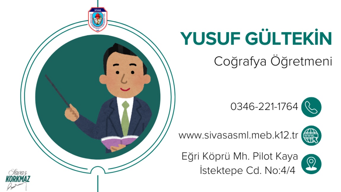 YUSUF GÜLTEKİN - COĞRAFYA ÖĞRETMENİ